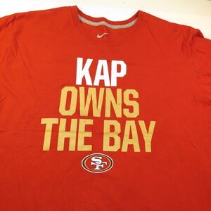 NIKE KAP OWNS THE BAY SAN FRANCISCO 49ERS FOOTBALL Colin Kaepernick T SHIRT XXL
